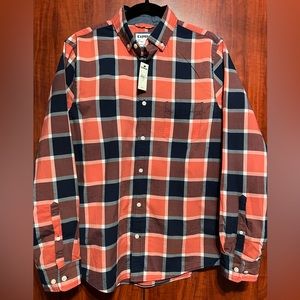 Plaid Express button up
